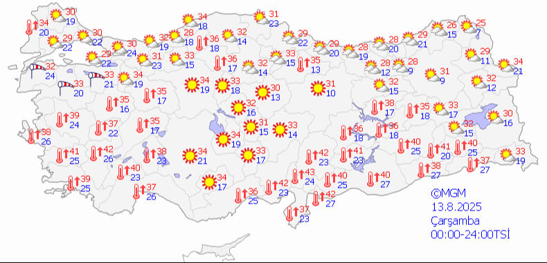 Meteoroloji'den 5 günlük hava durumu raporu: Sıcaklık kavuracak, fırtına iki bölgeyi vuracak - 3. Resim