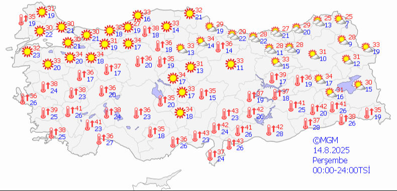 Meteoroloji'den 5 günlük hava durumu raporu: Sıcaklık kavuracak, fırtına iki bölgeyi vuracak - 4. Resim