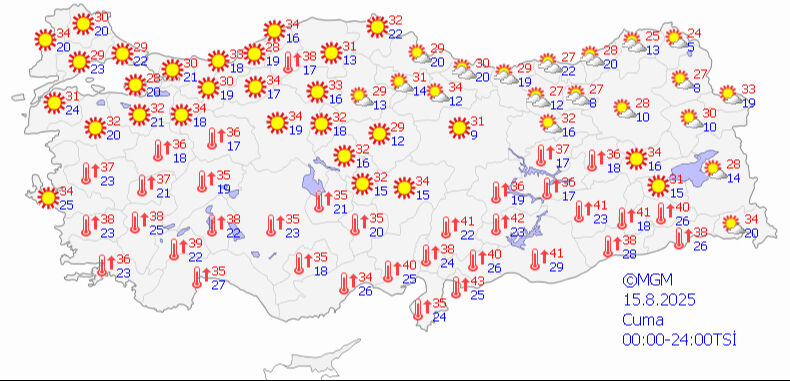Meteoroloji'den 5 günlük hava durumu raporu: Sıcaklık kavuracak, fırtına iki bölgeyi vuracak - 5. Resim