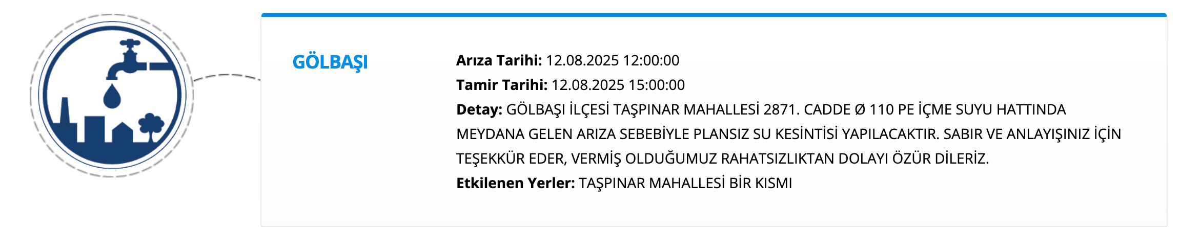 ASKİ su kesintileri: Ankara'da sular saat kaçta gelecek? Yenimahalle, Etimesgut, Sincan, Çubuk su kesinti listesi - 7. Resim
