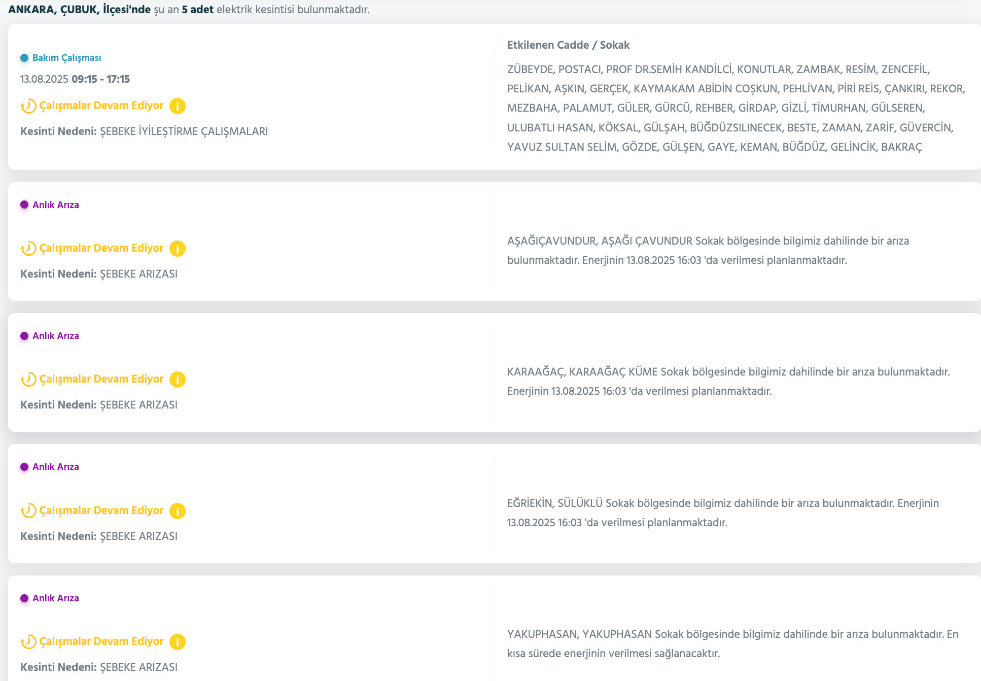 Ankara elektrik kesintisi sorgulama: Başkent EDAŞ duyurdu! Ankara'da elektrikler ne zaman gelecek? Polatlı, Pursaklar... - 18. Resim