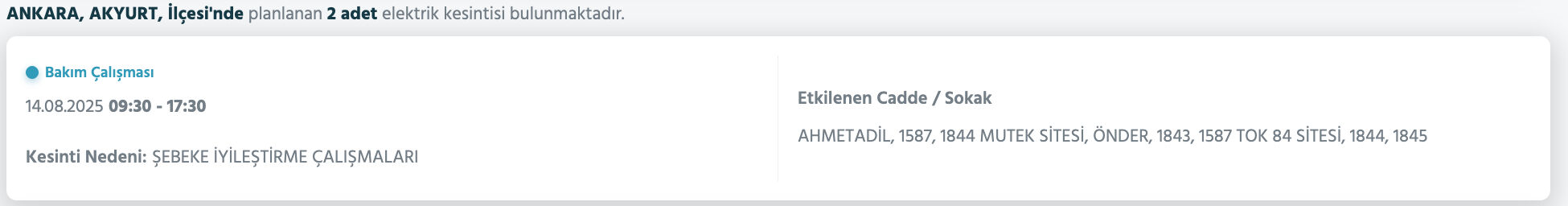 Ankara elektrik kesintisi sorgulama: Başkent EDAŞ duyurdu! Ankara'da elektrikler ne zaman gelecek? Polatlı, Pursaklar... - 8. Resim