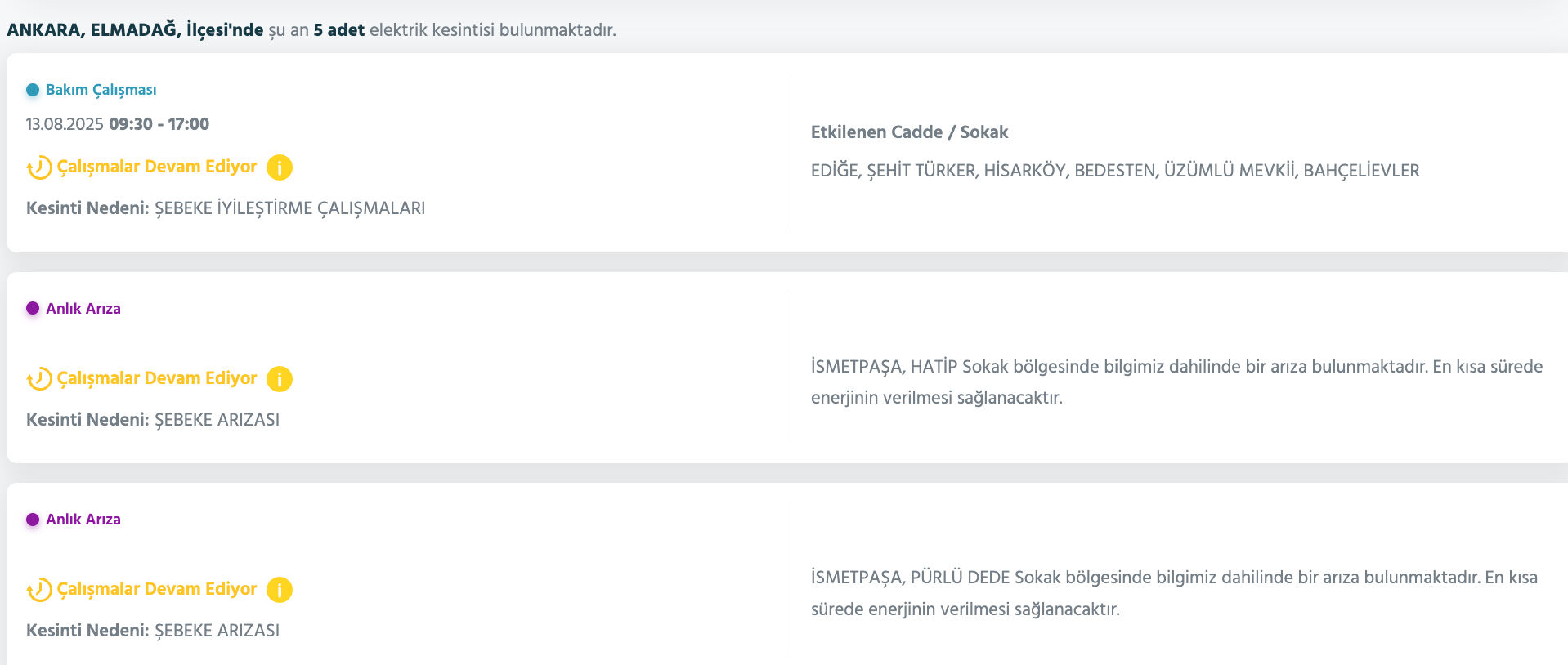 Ankara elektrik kesintisi sorgulama: Başkent EDAŞ duyurdu! Ankara'da elektrikler ne zaman gelecek? Polatlı, Pursaklar... - 19. Resim