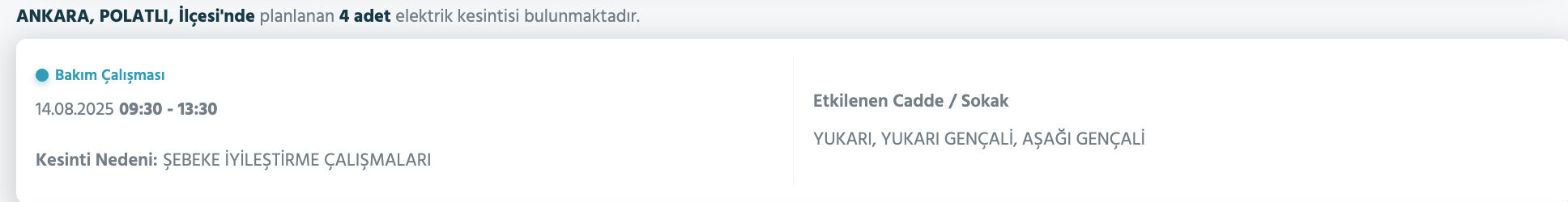 Ankara elektrik kesintisi sorgulama: Başkent EDAŞ duyurdu! Ankara'da elektrikler ne zaman gelecek? Polatlı, Pursaklar... - 3. Resim