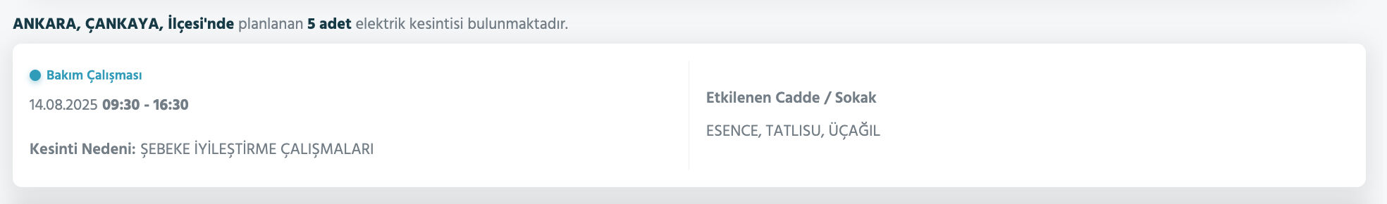 Ankara elektrik kesintisi sorgulama: Başkent EDAŞ duyurdu! Ankara'da elektrikler ne zaman gelecek? Polatlı, Pursaklar... - 16. Resim