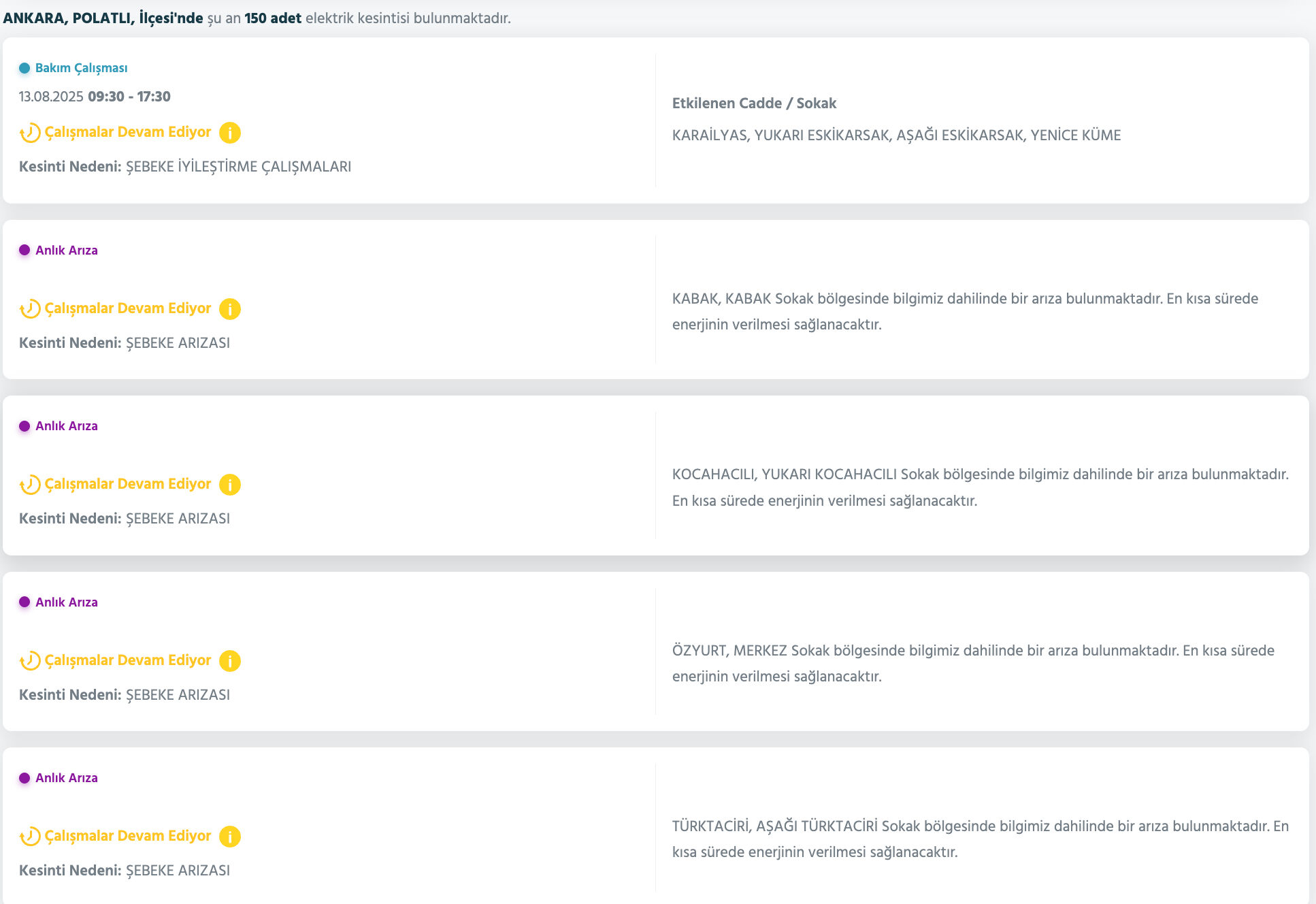 Ankara elektrik kesintisi sorgulama: Başkent EDAŞ duyurdu! Ankara'da elektrikler ne zaman gelecek? Polatlı, Pursaklar... - 2. Resim