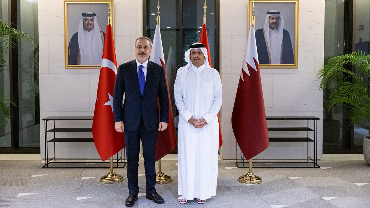 Bakan Fidan Katar'da! El Sani ile görüştü - 1. Resim