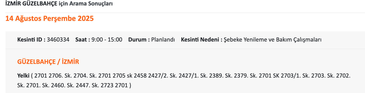 İzmir Karşıyaka elektrik kesintisi: GEDİZ Elektrik'ten vatandaşlara uyarı geldi! İzmir'de elektrikler ne zaman, saat kaçta gelecek? - 15. Resim