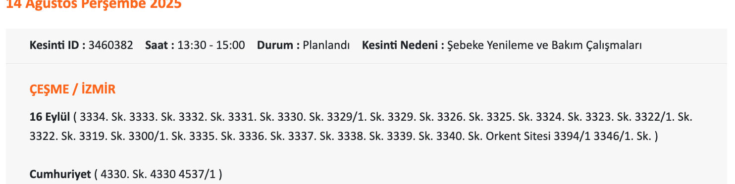 İzmir Karşıyaka elektrik kesintisi: GEDİZ Elektrik'ten vatandaşlara uyarı geldi! İzmir'de elektrikler ne zaman, saat kaçta gelecek? - 13. Resim