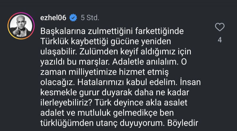 Ezhel’den skandal yorum… “Türklüğümden utanç duyuyorum” dedi, tepki yağıyor - 2. Resim