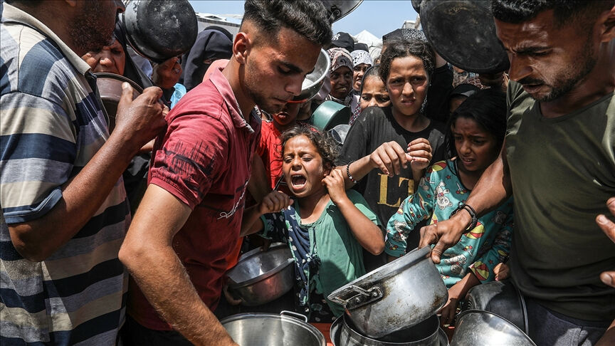 İşgalci İsrail 'açlık silahı' ile vuruyor! Gazze'de 1 milyondan fazla çocuk tehlike altında - 2. Resim