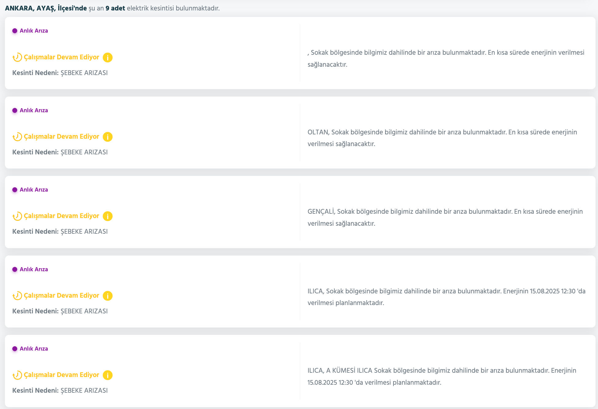 Ankara elektrik kesintisi sorgulama: 15 Ağustos’ta Ankara’da elektrikler ne zaman gelecek? - 5. Resim