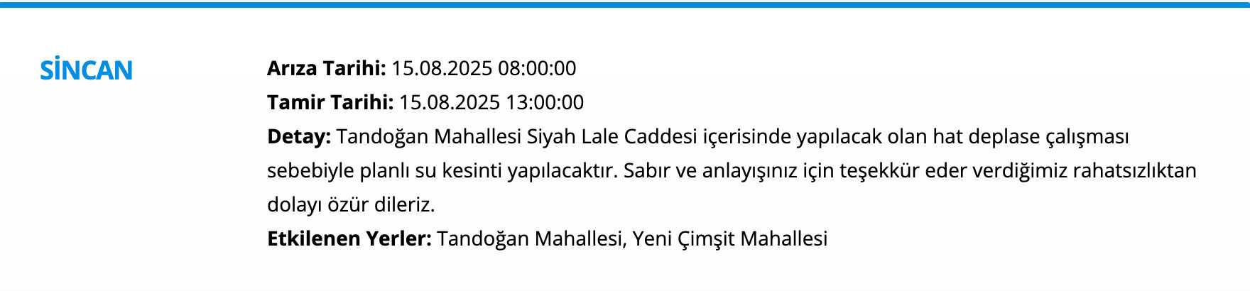 ASKİ planlı su kesintisi takvimi: Ankara'da bugün sular ne zaman gelecek? Güncel kesinti listesi belli old - 2. Resim