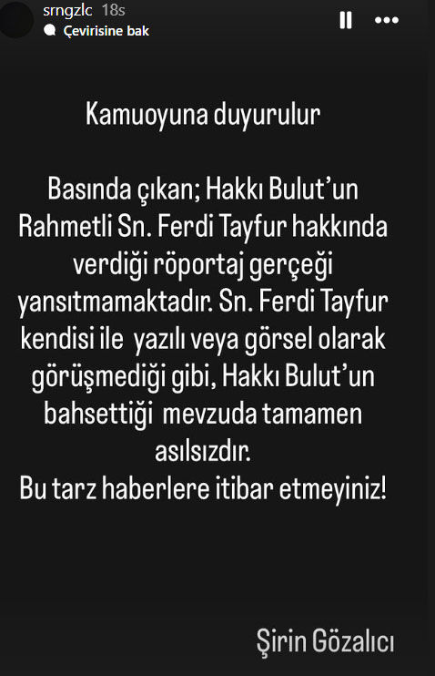 Hastalığının sebebini açıklamıştı! Hakkı Bulut’un Ferdi Tayfur iddialarına sert yalanlama… - 2. Resim