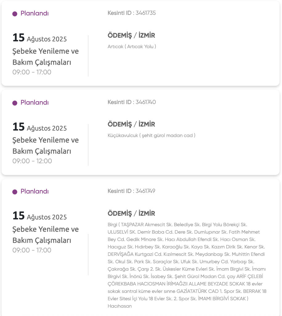 İzmir planlı elektrik kesintisi listesi 15-16 Ağustos: Buca’da elektrikler ne zaman gelecek? - 4. Resim