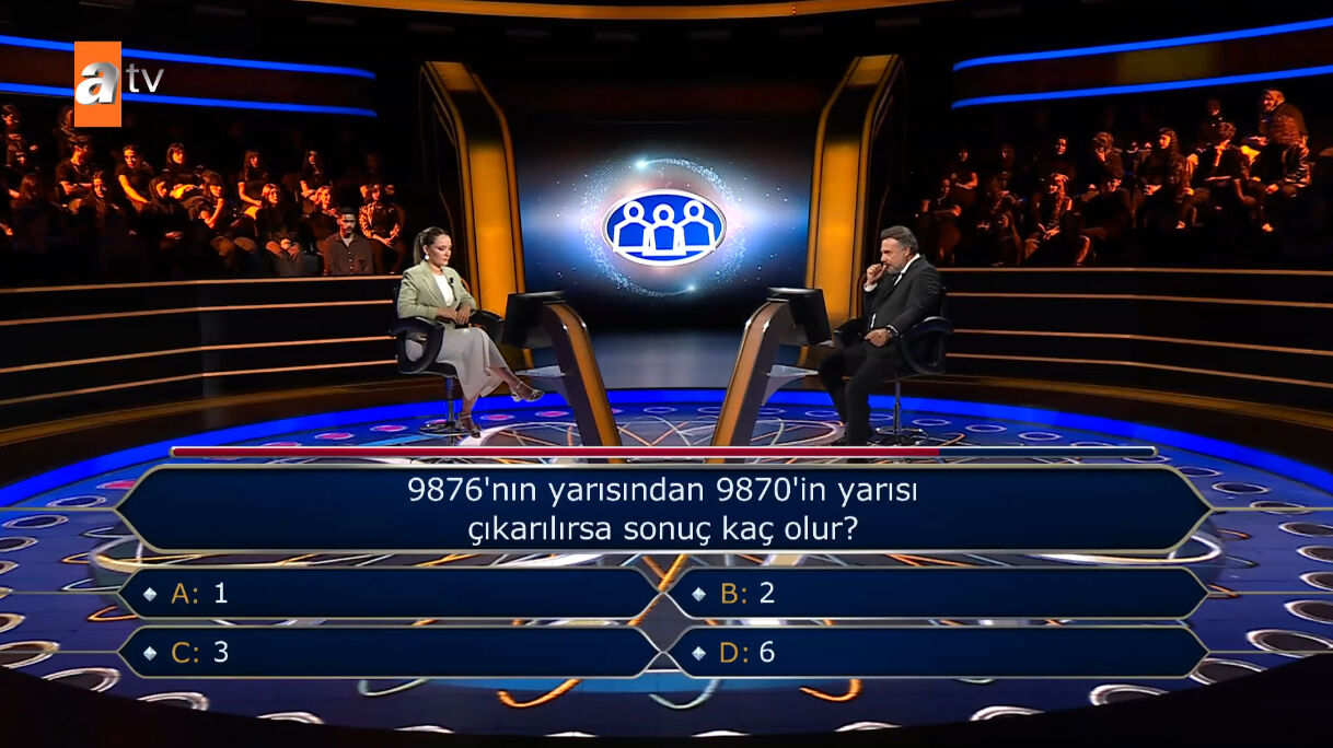 Kim Milyoner Olmak İster’de maliye öğrencisinin takıldığı matematik sorusu gündem oldu! Seyirci ipten aldı - 1. Resim