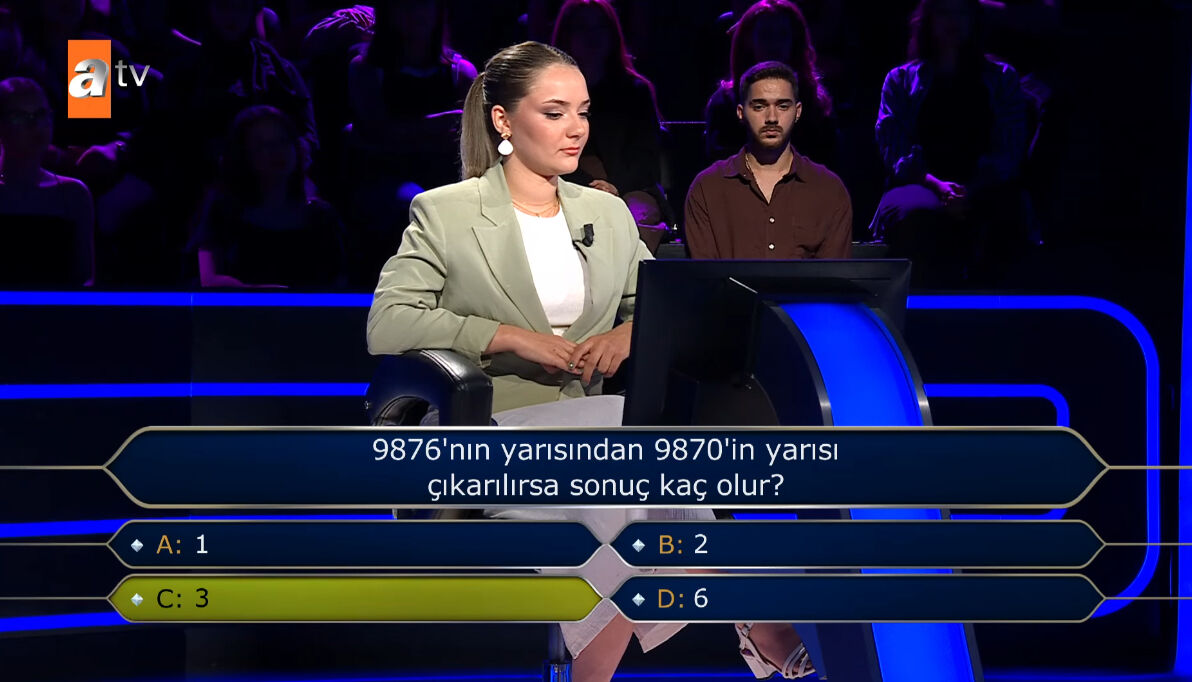 Kim Milyoner Olmak İster’de maliye öğrencisinin takıldığı matematik sorusu gündem oldu! Seyirci ipten aldı - 2. Resim