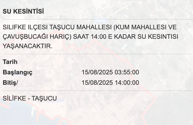 MESKİ su kesintisi sorgulama: Mersin'de sular ne zaman, saat kaçta gelecek? - 8. Resim