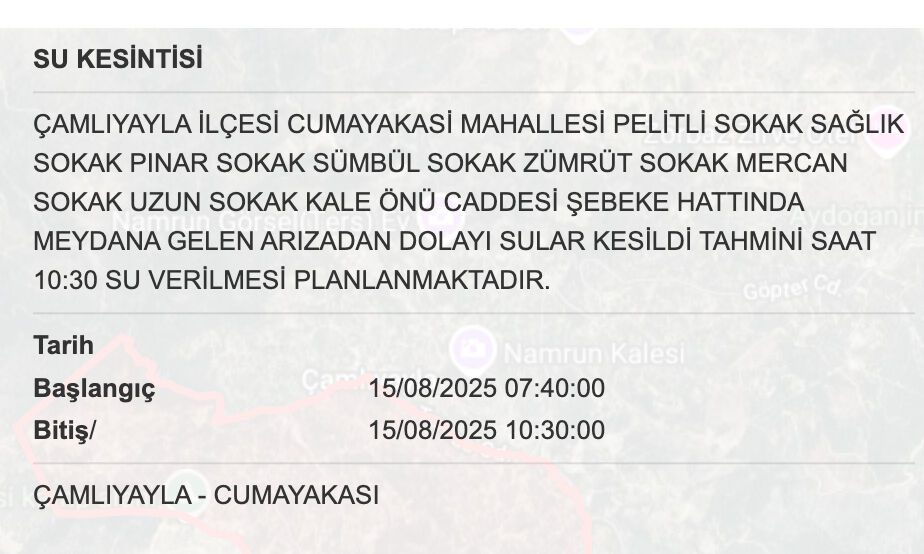 MESKİ su kesintisi sorgulama: Mersin'de sular ne zaman, saat kaçta gelecek? - 9. Resim