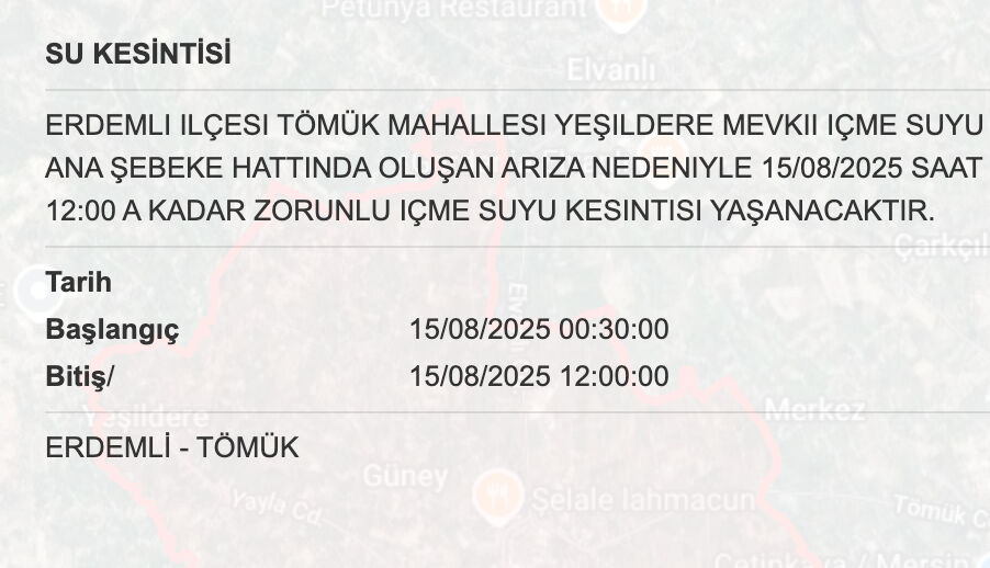 MESKİ su kesintisi sorgulama: Mersin'de sular ne zaman, saat kaçta gelecek? - 4. Resim