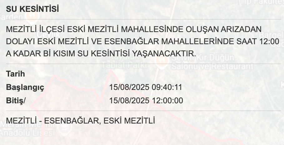 MESKİ su kesintisi sorgulama: Mersin'de sular ne zaman, saat kaçta gelecek? - 10. Resim