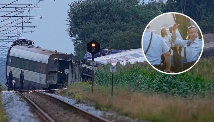 Danimarka’da facia! Tankerle çarpışan yolcu treni raydan çıktı: 1 ölü, çok sayıda yaralı var - 1. Resim