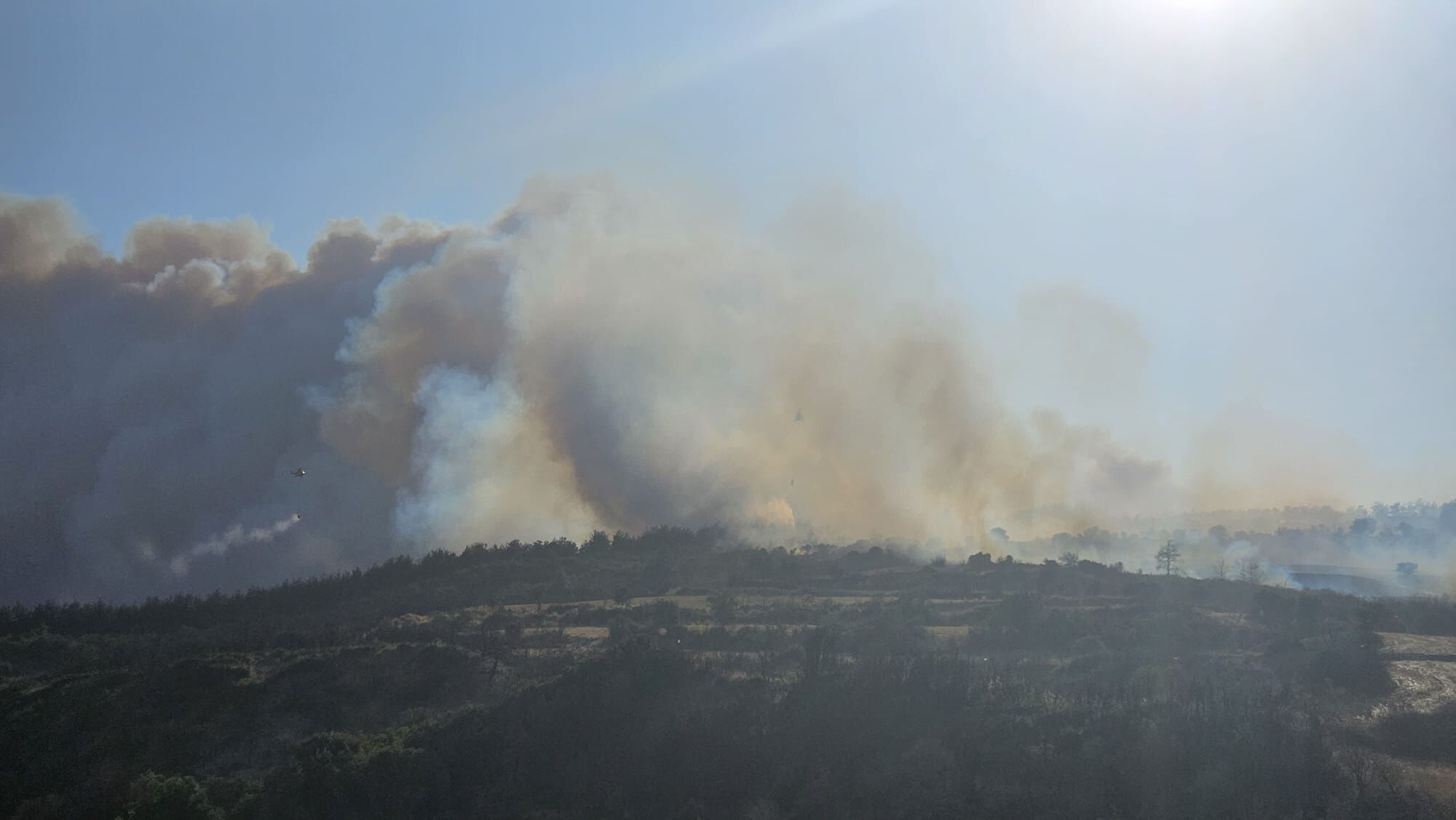 Tarihi yarımadada alevler yükseldi! Gelibolu'da orman yangınına müdahale ediliyor - 7. Resim