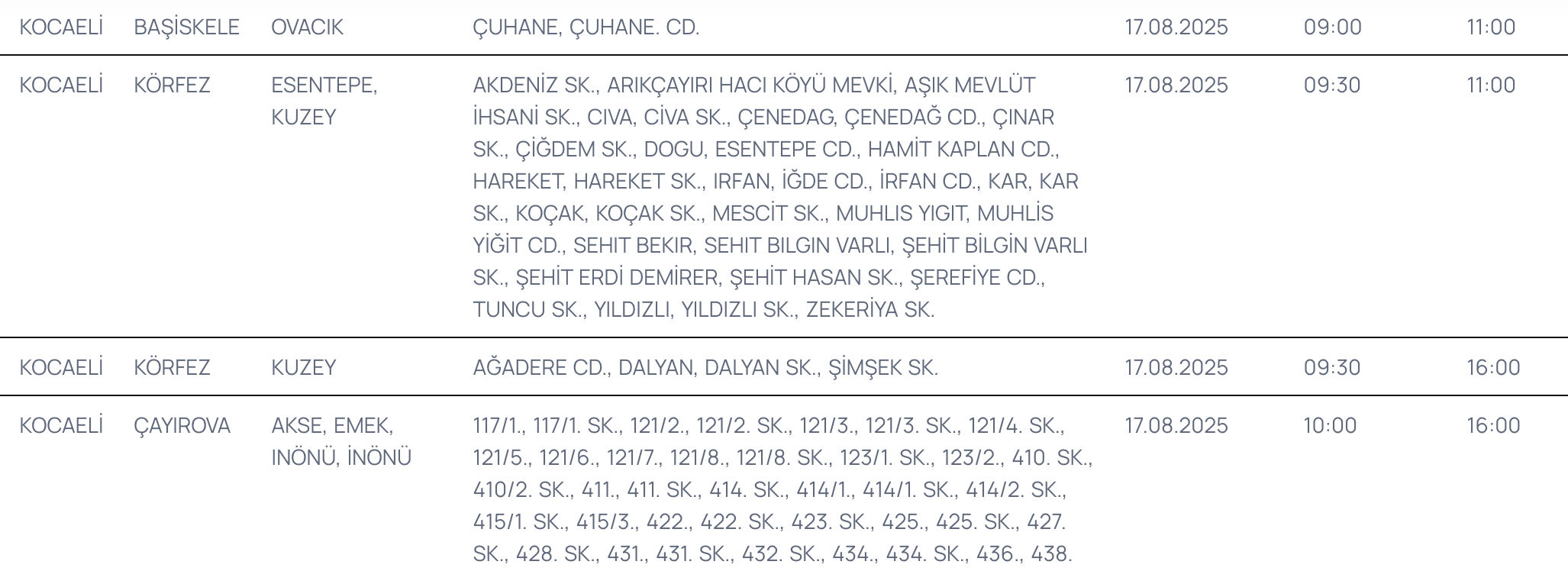 SEDAŞ elektrik kesintisi listesi 17-18-19 Ağustos: Sakarya ve Kocaeli planlı kesinti saat kaçta bitecek, elektrikler ne zaman gelecek? - 1. Resim