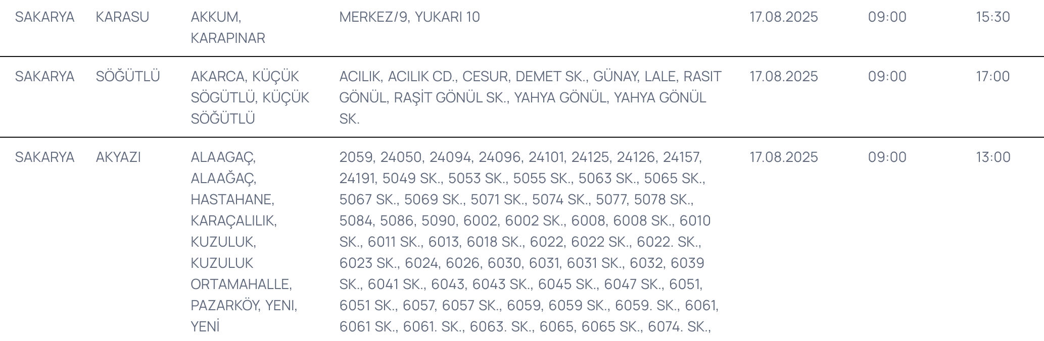 SEDAŞ elektrik kesintisi listesi 17-18-19 Ağustos: Sakarya ve Kocaeli planlı kesinti saat kaçta bitecek, elektrikler ne zaman gelecek? - 2. Resim