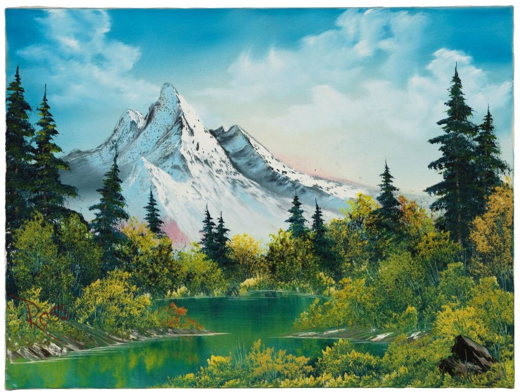 Eski TV ressamı yeniden sahnede! Bob Ross’un eserleri rekor kırıyor - 1. Resim