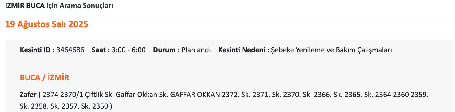 İzmir'de elektrik kesintisi son dakika: Gediz Elektrik duyurdu, İzmir'de elektrikler ne zaman gelecek? İzmir'de elektrik kesintisi son dakika: Gediz Elektrik duyurdu, İzmir'de elektrikler ne zaman gelecek? - 6. Resim