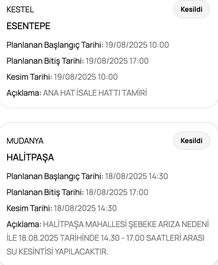 Bursa su kesintisi: BUSKİ duyurdu! 19 Ağustos Bursa'da sular ne zaman gelecek? - 3. Resim