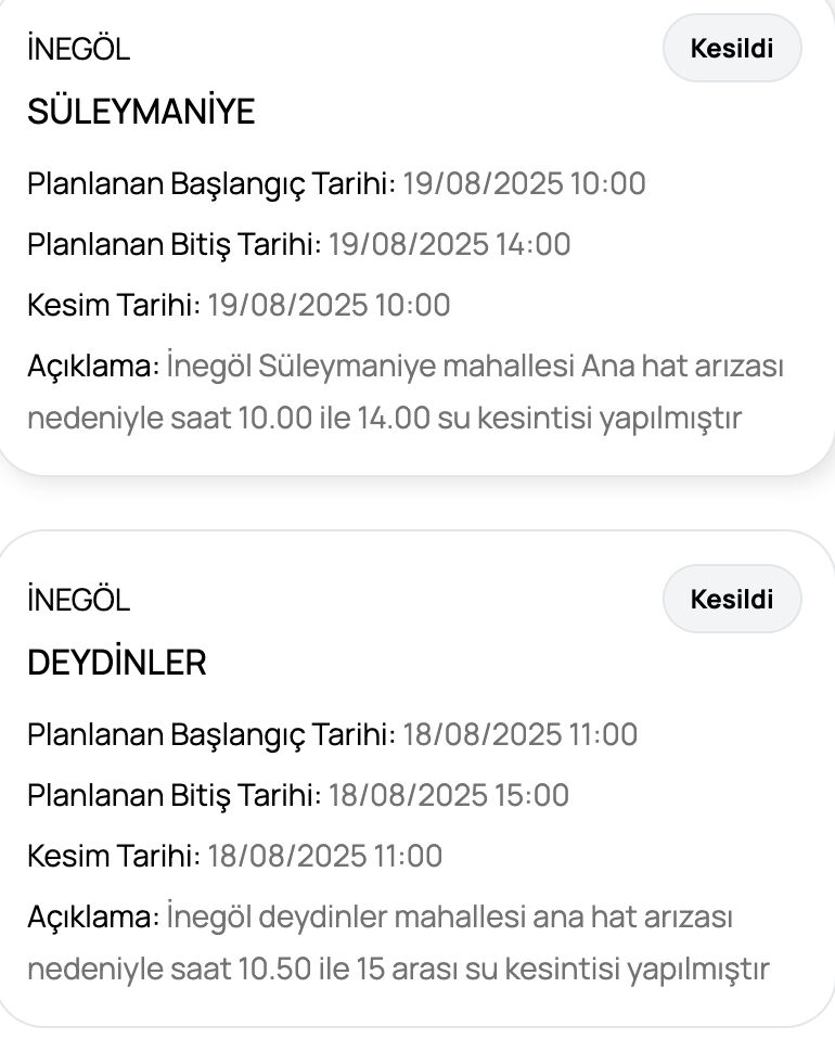 Bursa su kesintisi: BUSKİ duyurdu! 19 Ağustos Bursa'da sular ne zaman gelecek? - 2. Resim