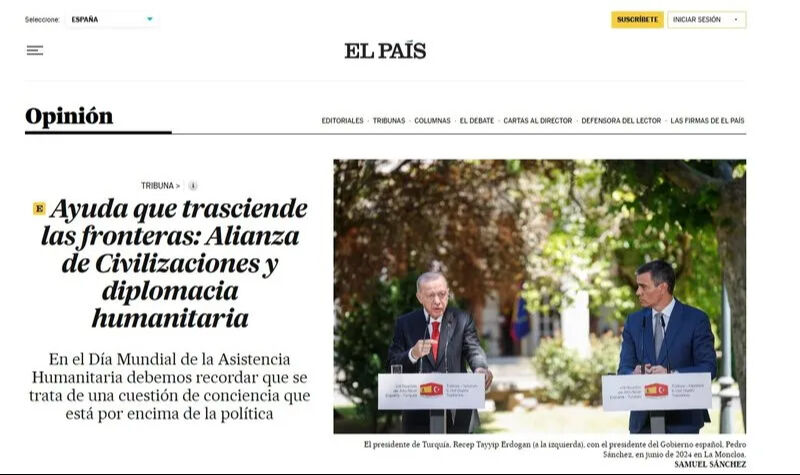 Cumhurbaşkanı Erdoğan İspanya'nın önde gelen gazetesine yazdı: Daha adil bir dünya inşa edeceğiz - 1. Resim