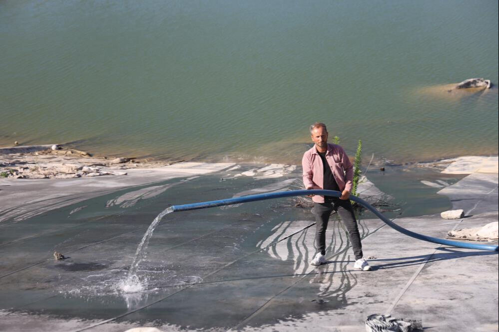 Kuraklığın vurduğu göleti muhtar kurtardı! Kurduğu sistem nefes aldırdı... Para bile ödemiyorlar - 3. Resim