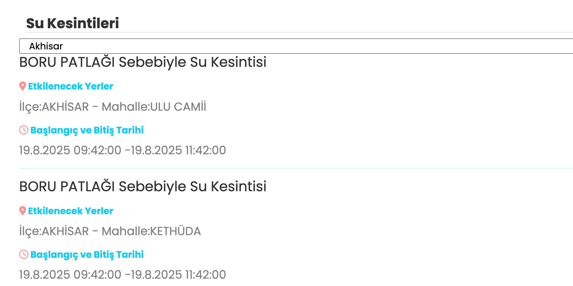 Manisa su kesintisi: MASKİ duyurdu! 19 Ağustos Manisa'da sular ne zaman gelecek? - 3. Resim