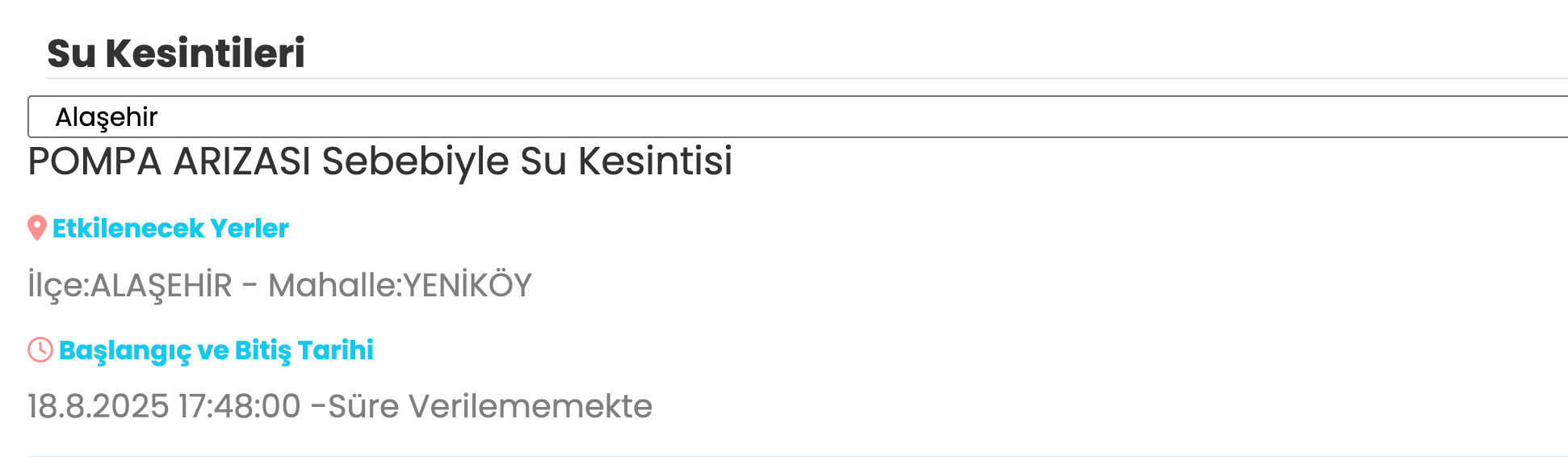 Manisa su kesintisi: MASKİ duyurdu! 19 Ağustos Manisa'da sular ne zaman gelecek? - 4. Resim