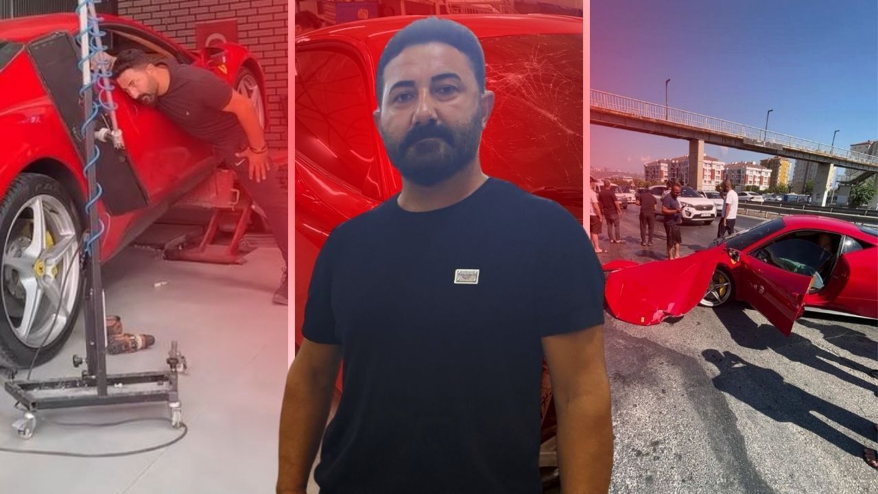 Müşterisinin 17 milyonluk Ferrari&#039;si ile kaza yapmıştı! Gündemdeki usta konuştu: Aracın kaskosu da yok