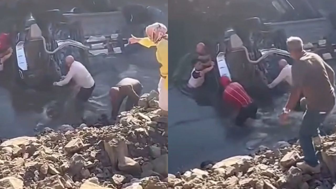 Zamana karşı yarış! Anne ve kızı son anda kurtarıldı