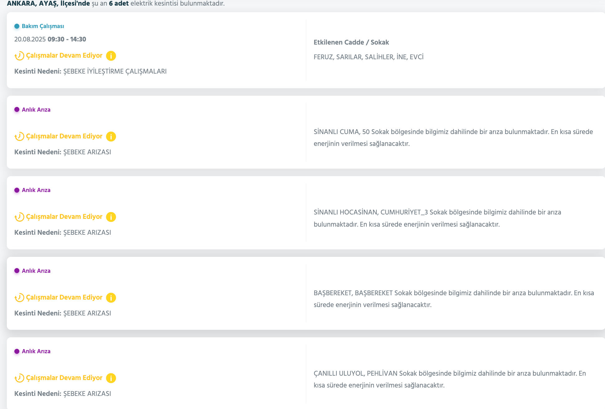 Ankara EDAŞ elektrik kesintisi! 20 Ağustos Ankara'da elektrik kesintisi ne zaman bitecek? - 5. Resim