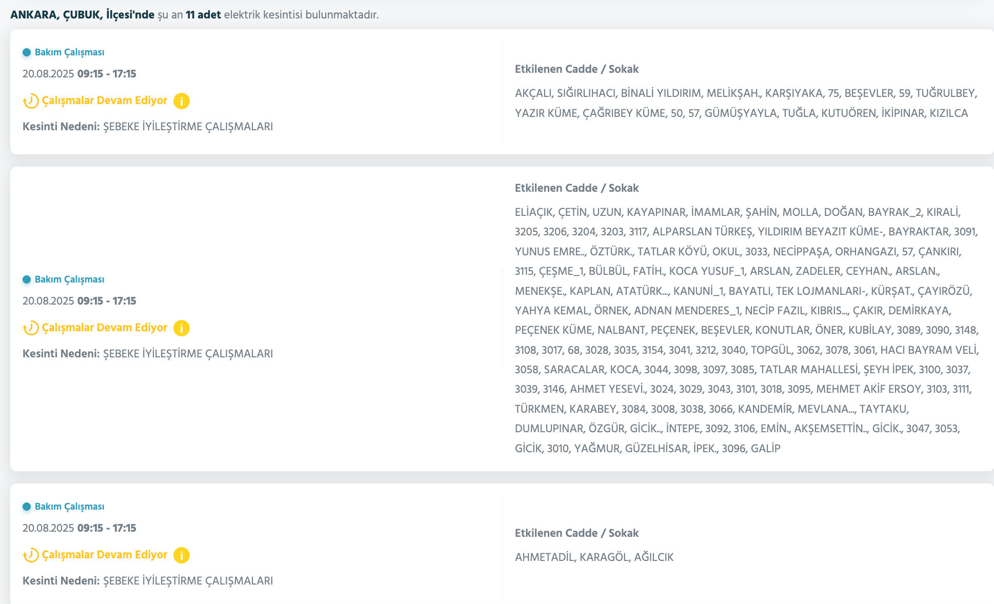 Ankara EDAŞ elektrik kesintisi! 20 Ağustos Ankara'da elektrik kesintisi ne zaman bitecek? - 7. Resim