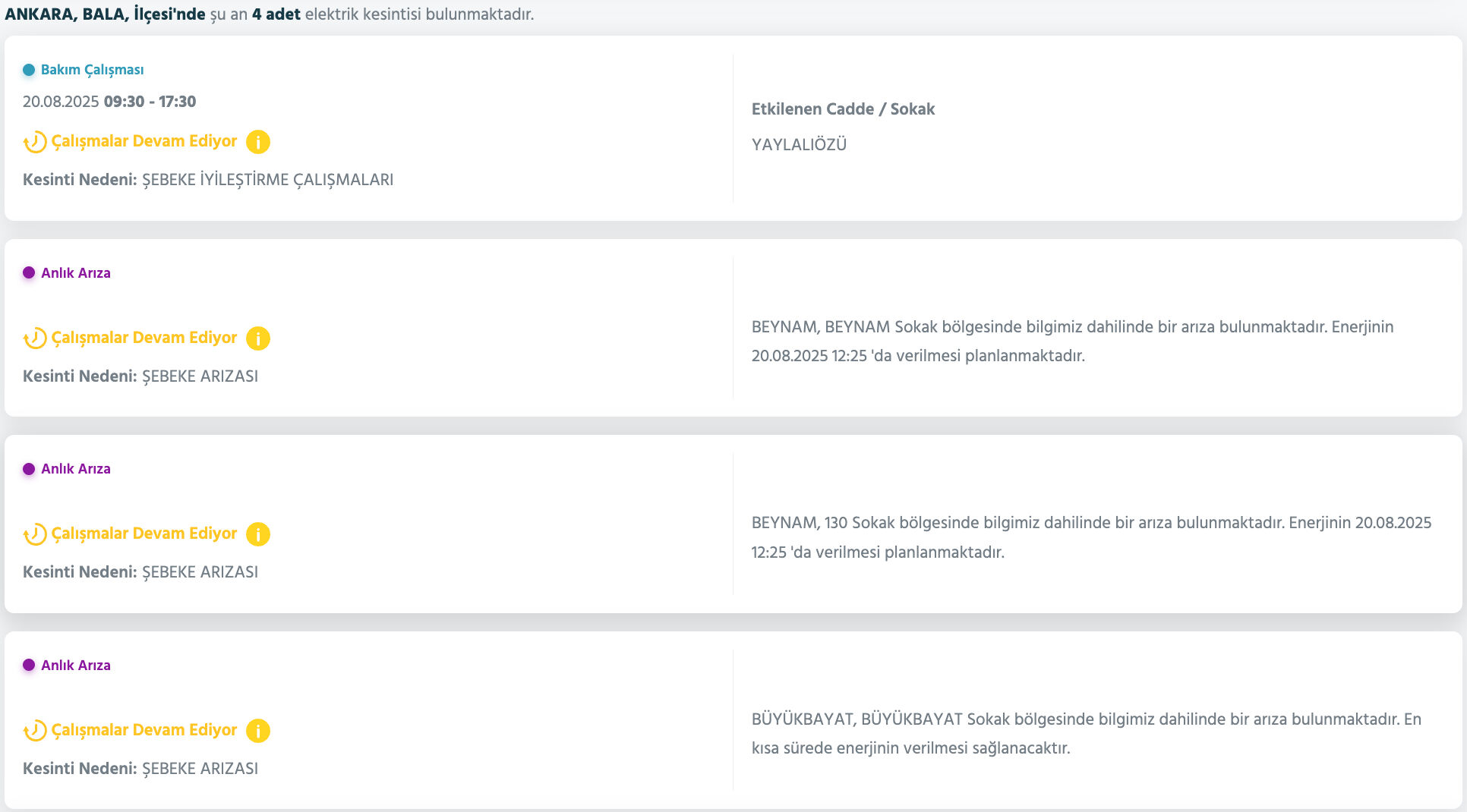 Ankara EDAŞ elektrik kesintisi! 20 Ağustos Ankara'da elektrik kesintisi ne zaman bitecek? - 6. Resim