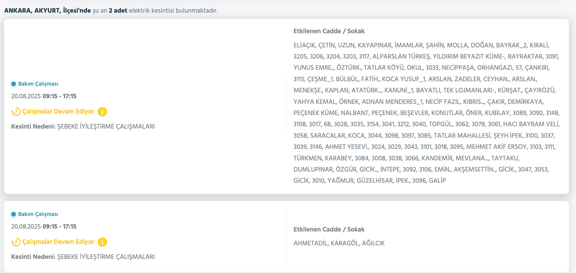 Ankara EDAŞ elektrik kesintisi! 20 Ağustos Ankara'da elektrik kesintisi ne zaman bitecek? - 3. Resim