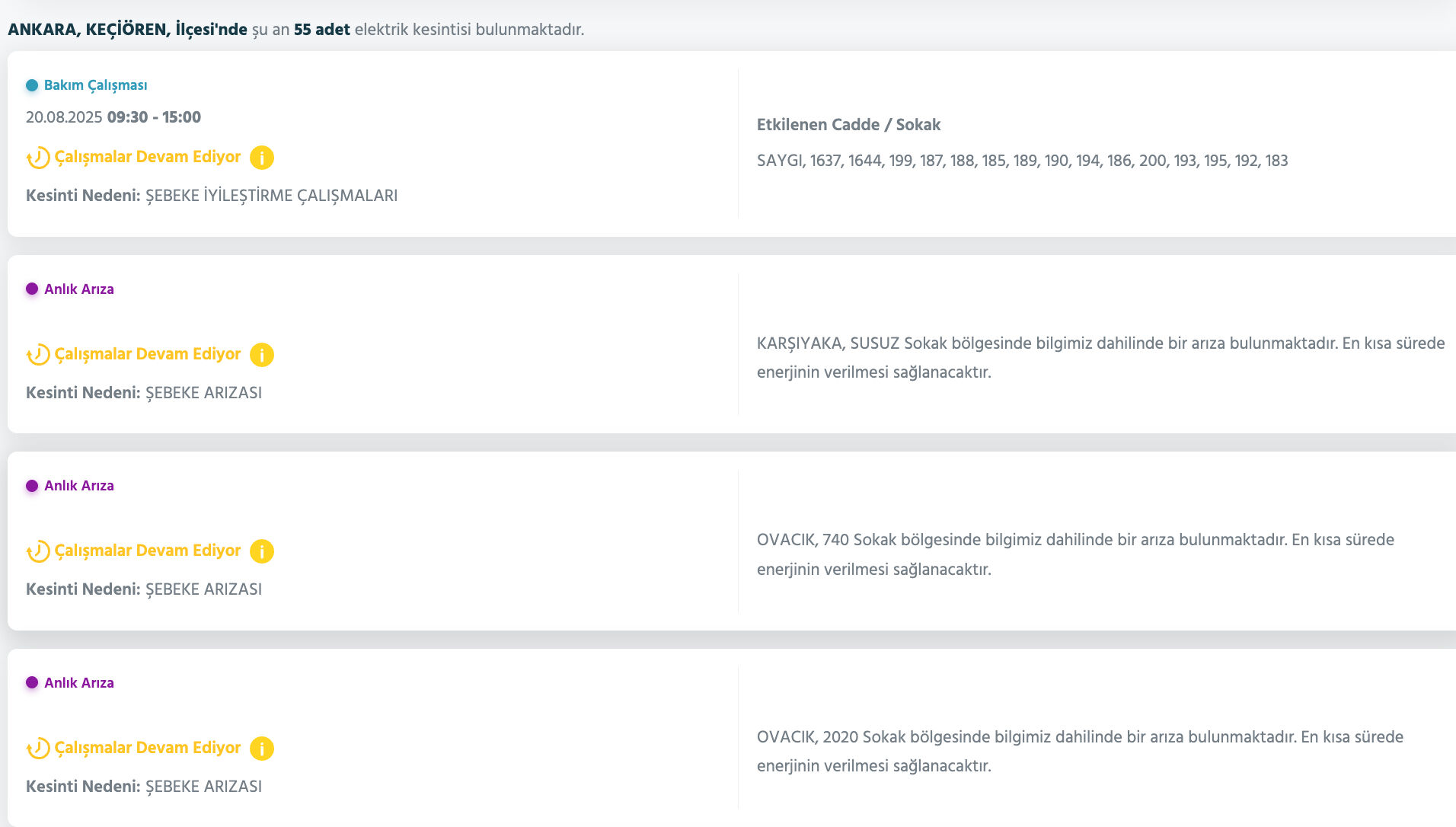 Ankara EDAŞ elektrik kesintisi! 20 Ağustos Ankara'da elektrik kesintisi ne zaman bitecek? - 10. Resim