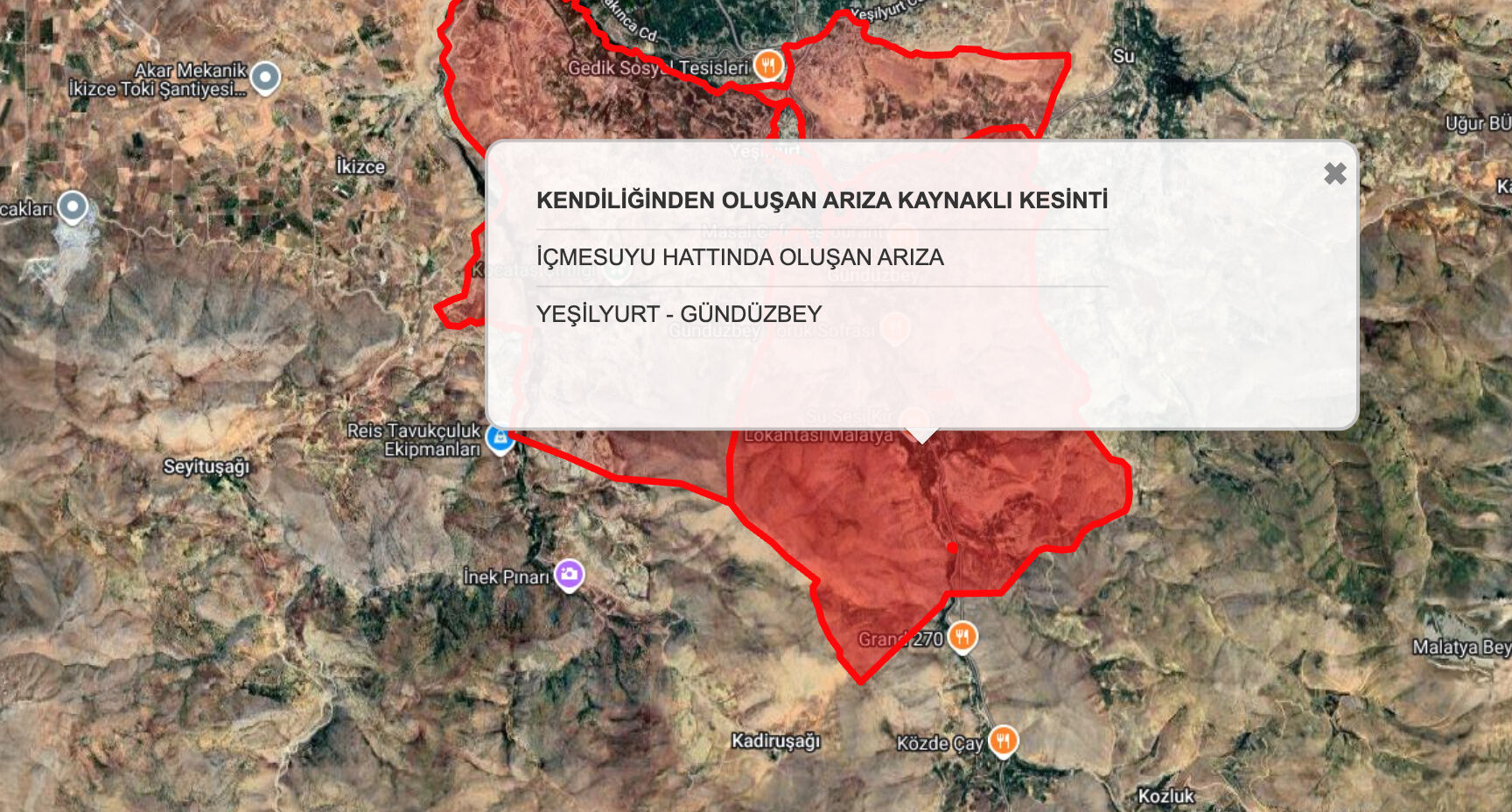 Malatya su kesintisi 20 Ağustos: MASKİ Darende, Battalgazi, Yeşilyurt, Doğanşehir kesintilerini duyurdu! - 1. Resim