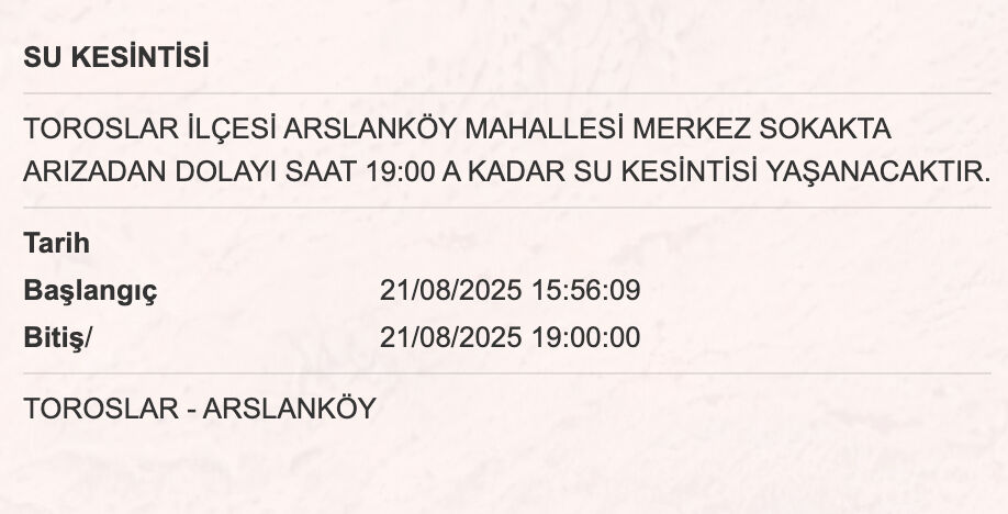 MESKİ su kesintisi: Mersin'de sular ne zaman gelecek, saat kaçta? - 3. Resim