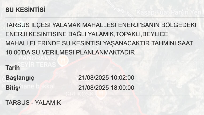 MESKİ su kesintisi: Mersin'de sular ne zaman gelecek, saat kaçta? - 8. Resim