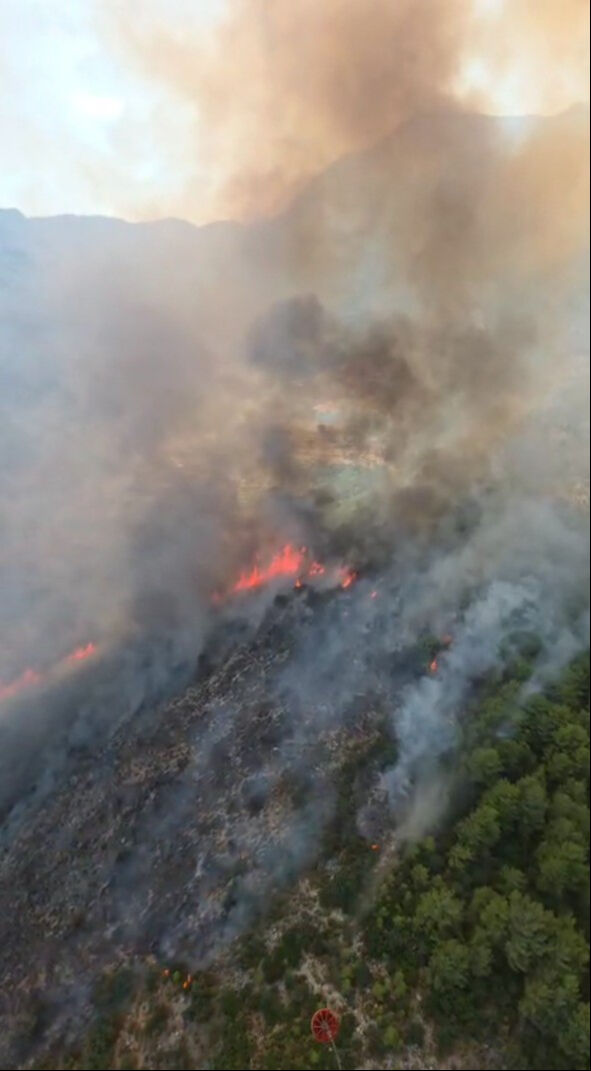 Muğla, Adana ve Bing&ouml;l'de orman yangını! Alevlerle karşı zamanla m&uuml;cadele - 1. Resim