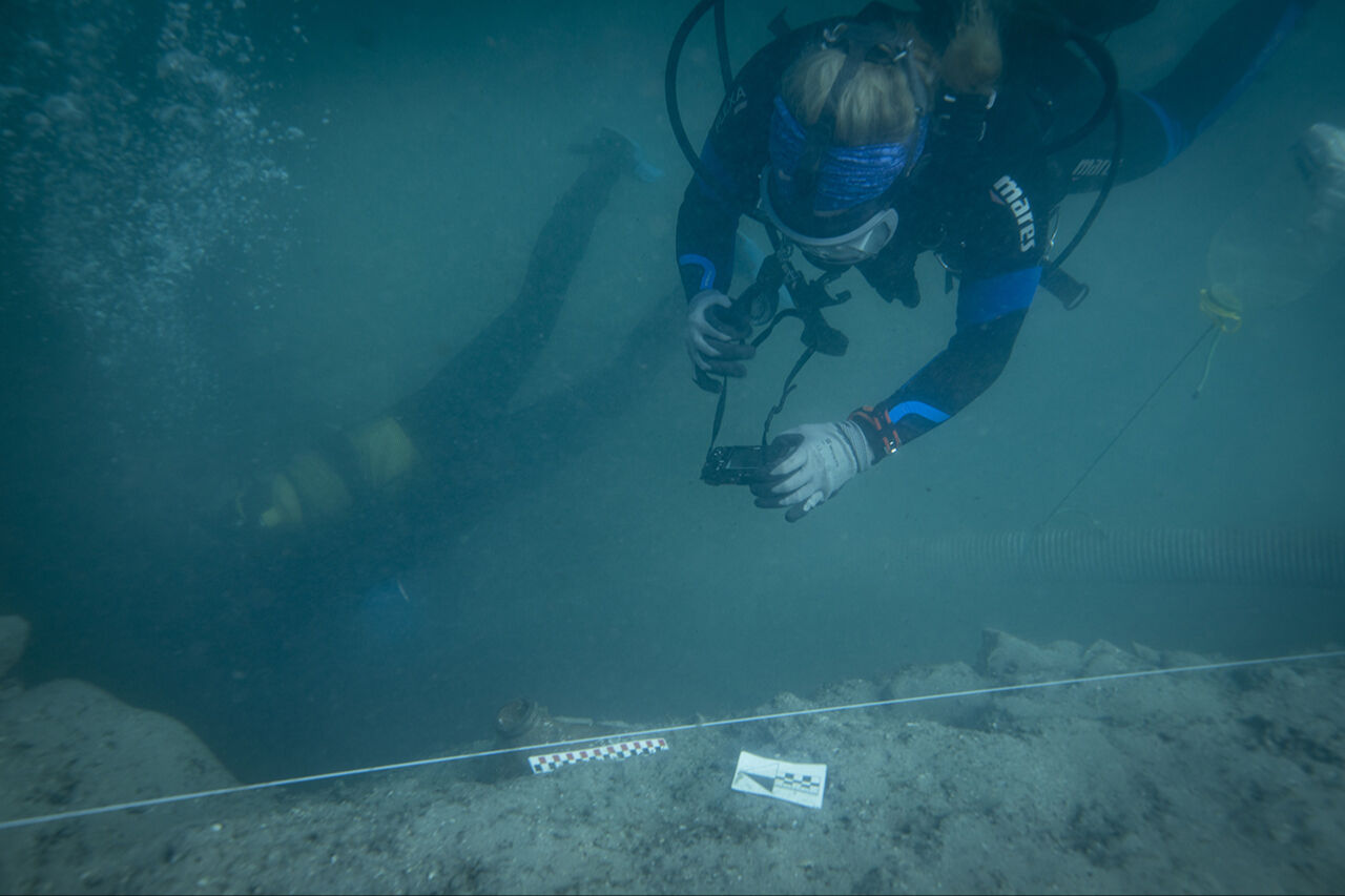 7 bin yıllık tarihe oksijen tüpleriyle daldılar! Tarihi limanda yeni keşifler karada başladı, denizde devam etti - 10. Resim
