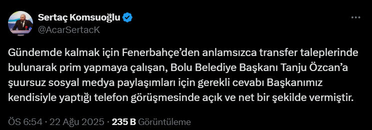 Ali Koç ile Tanju Özcan arasında kriz! 